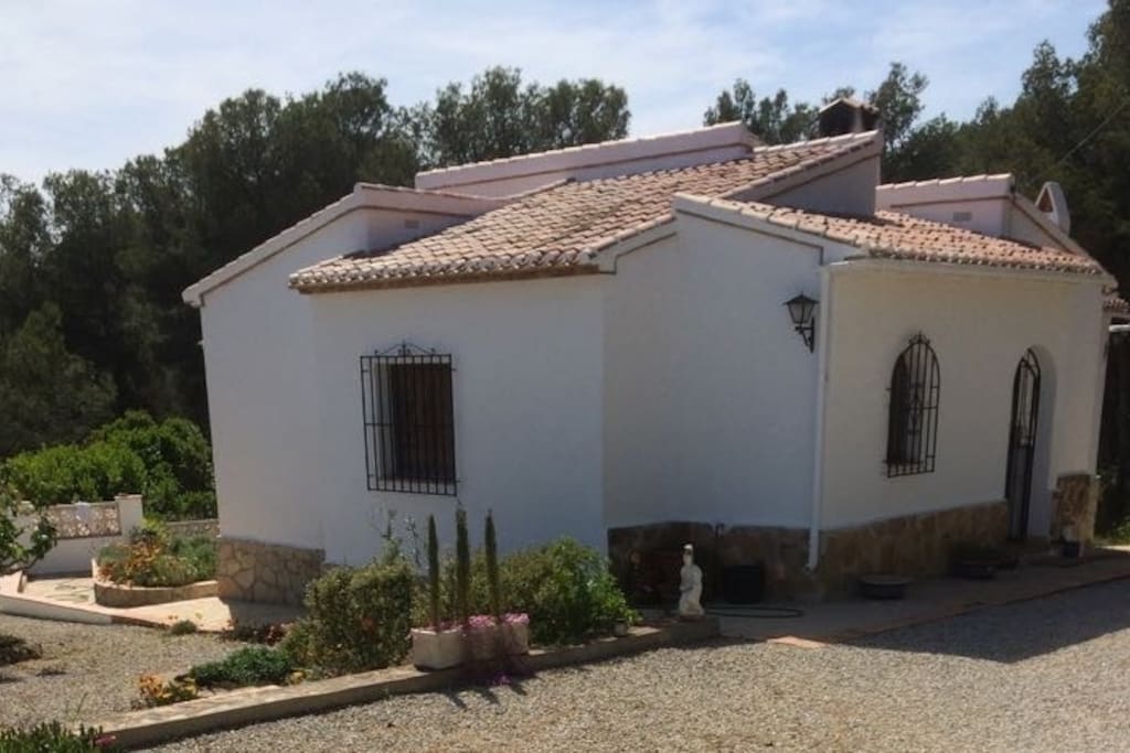 Front aspect of villa