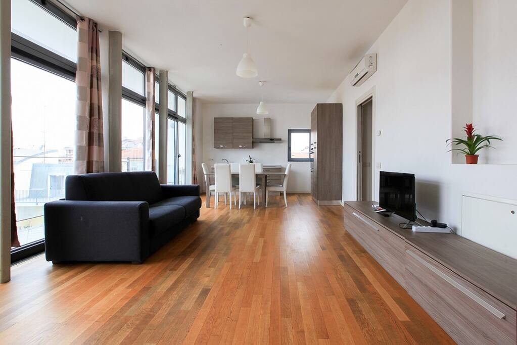 Living area , Kitchen, Dining area
