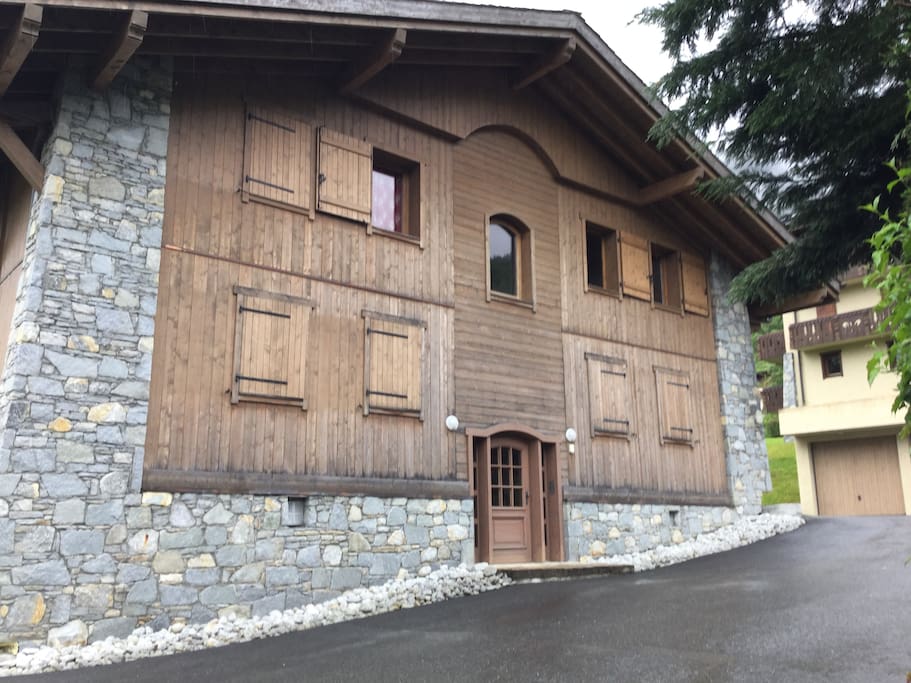 The residence and guest garage