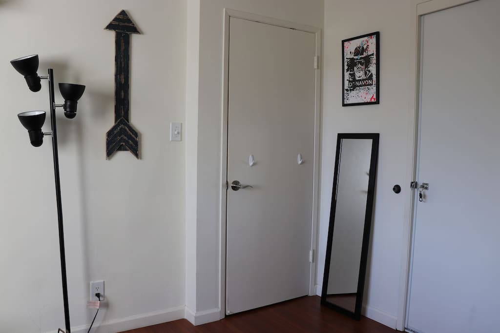 Full Size Mirror and Lockable Door