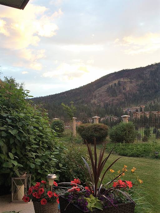 Cozy deck view for sippin on your fave beverage
