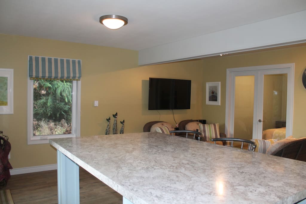 View from Kitchen to Living Room and 2nd Bedroom