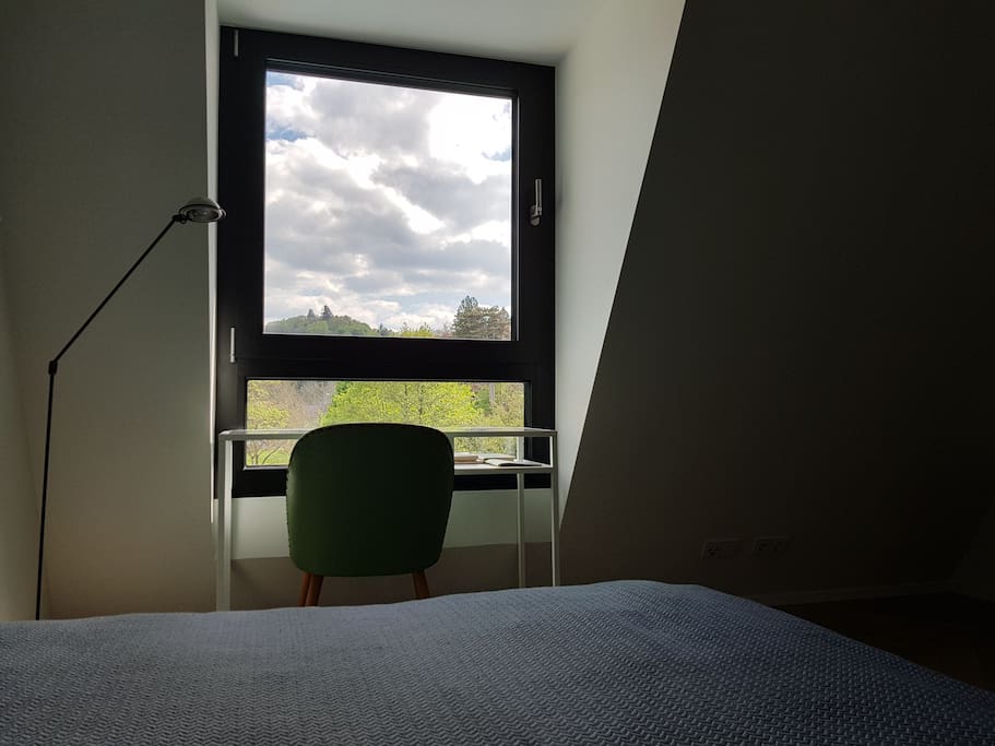 Calm view from bed when resting