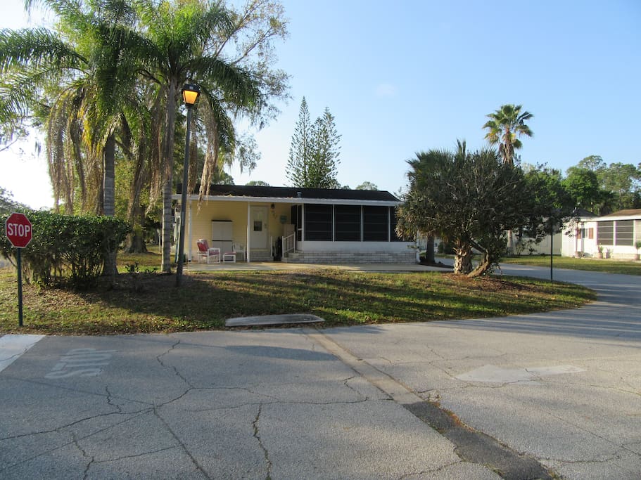 Side view of the cottage as you see it from the approach