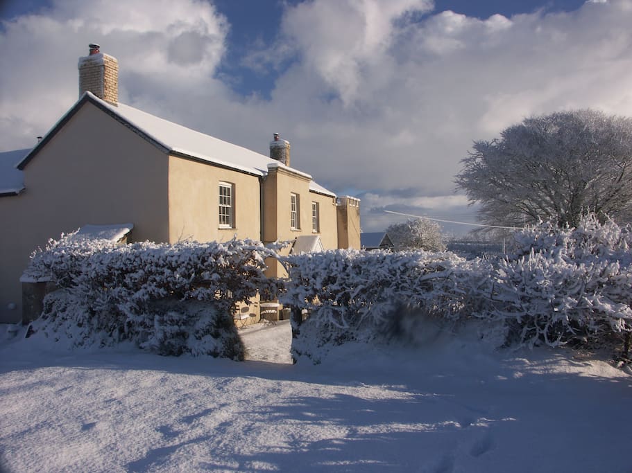 Side view of the house.
