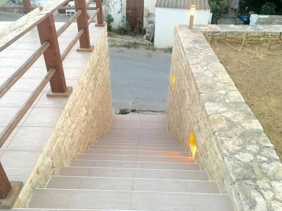 The stairs