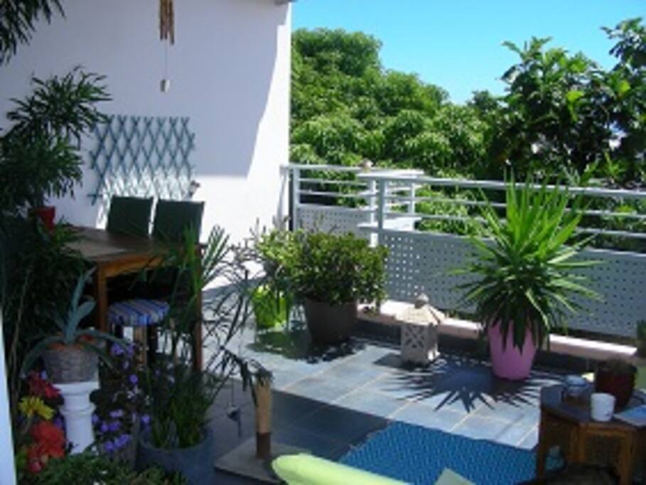 Terrasse verdoyante