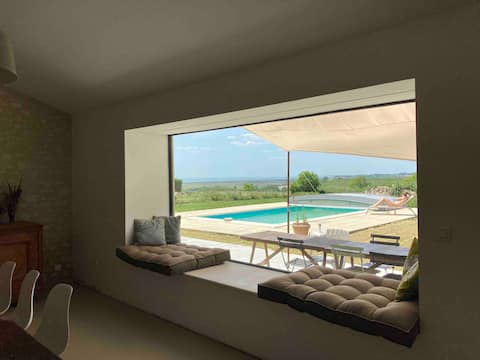 Renovated farmhouse with estuary view