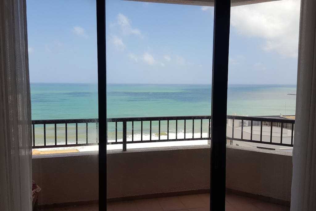 View of the Indian Ocean through the Living room