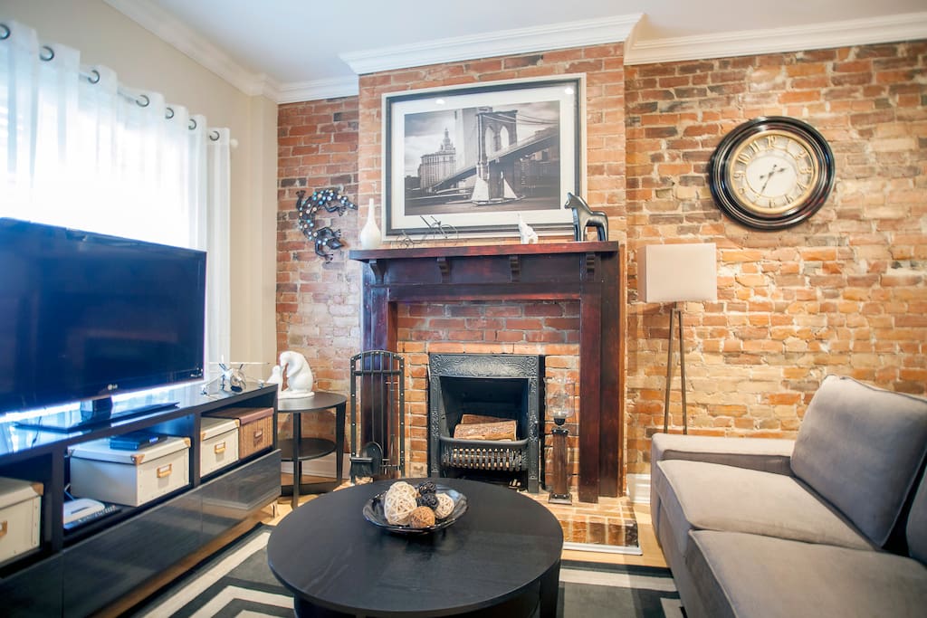 Open Concept Living Room w/1895 Fireplace (non Working)