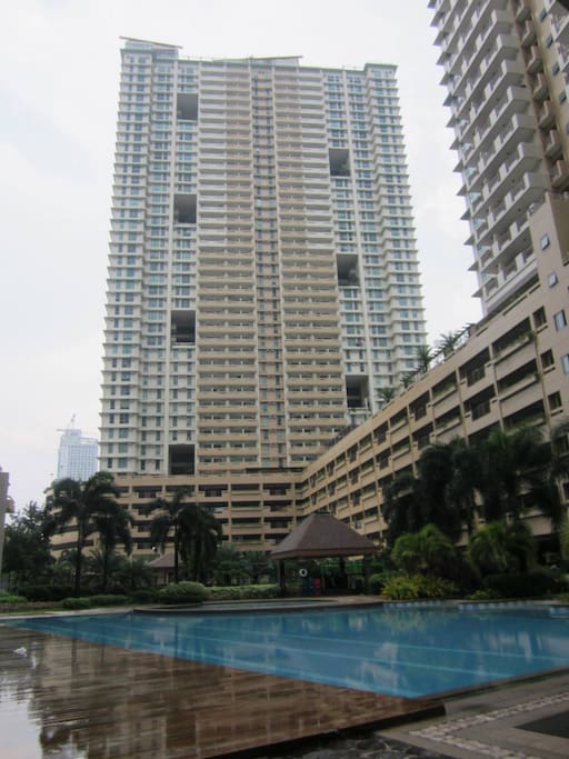 IRIS Bldg is at the back of the swimming pool