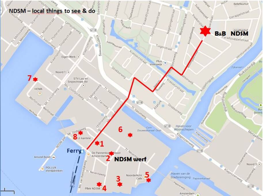 walk from free ferry to our house 10 minutes