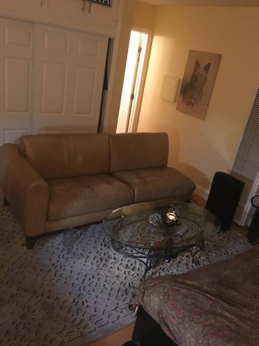 Couch + other side of studio