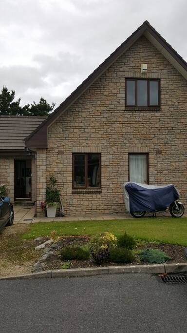 Front of the house and parking