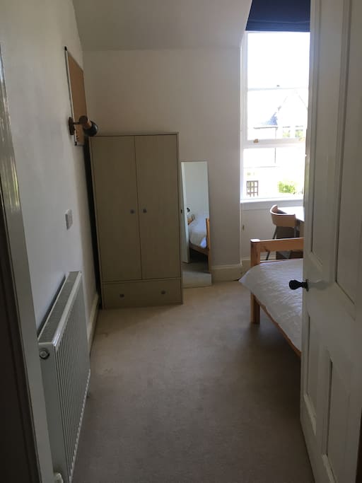 Wardrobe and floor length mirror