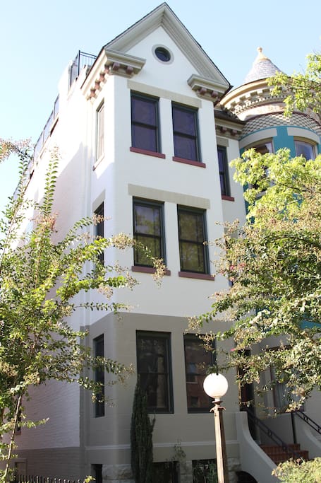 Lower level of this gorgeous 4-story townhouse