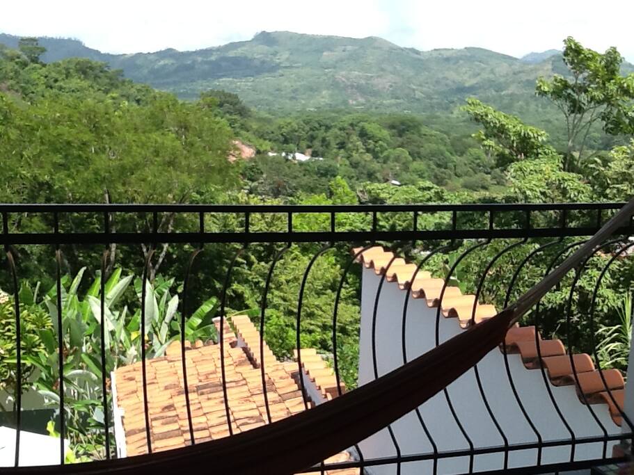 Panoramic view of Copan River Valley & the archeological park
