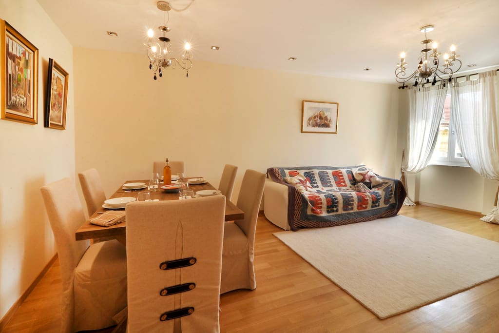 Dining and living room