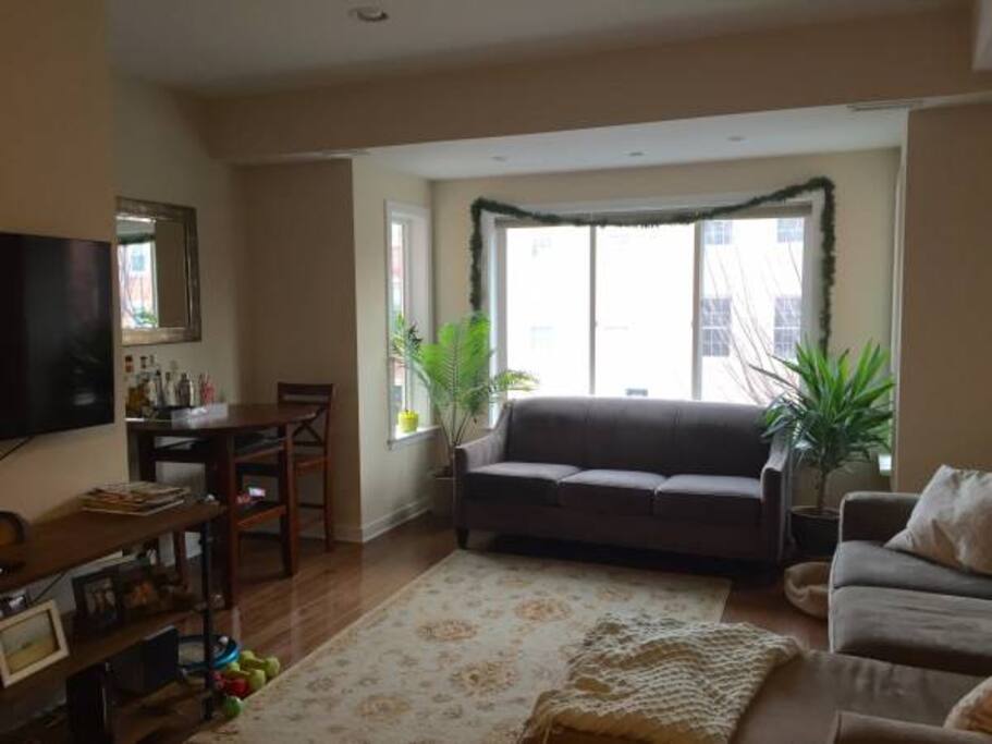 spacious, open living room