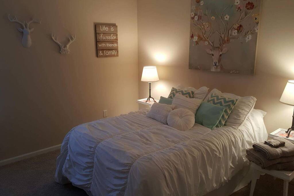 Bedroom #2 with full sized bed.