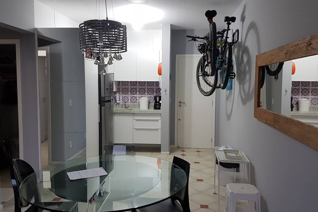 Sala e cozinha integrados