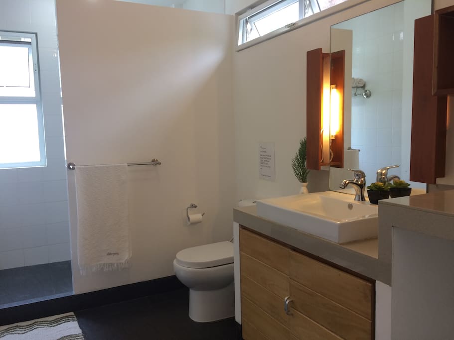 spacious modern bathroom