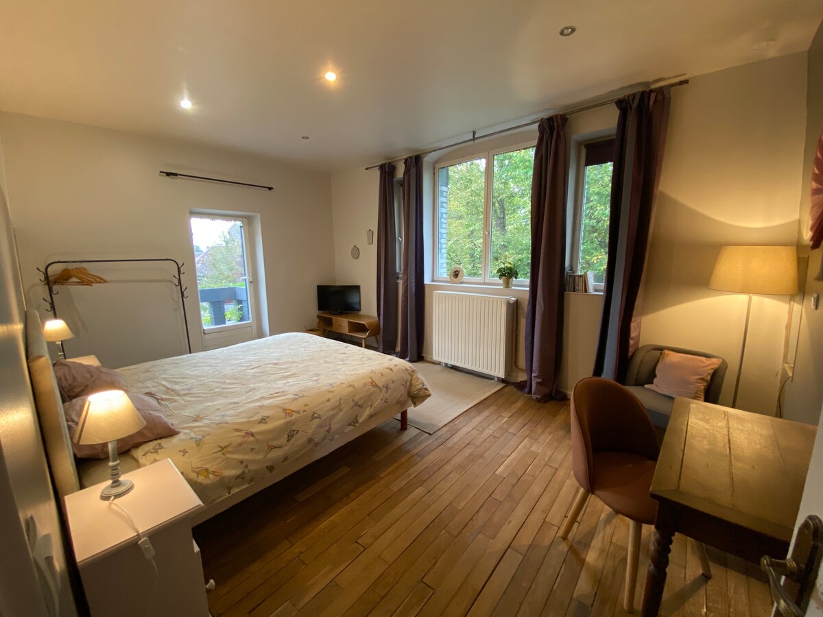 Chumba cha kulala cha ghorofa ya 1, kitanda 180x200