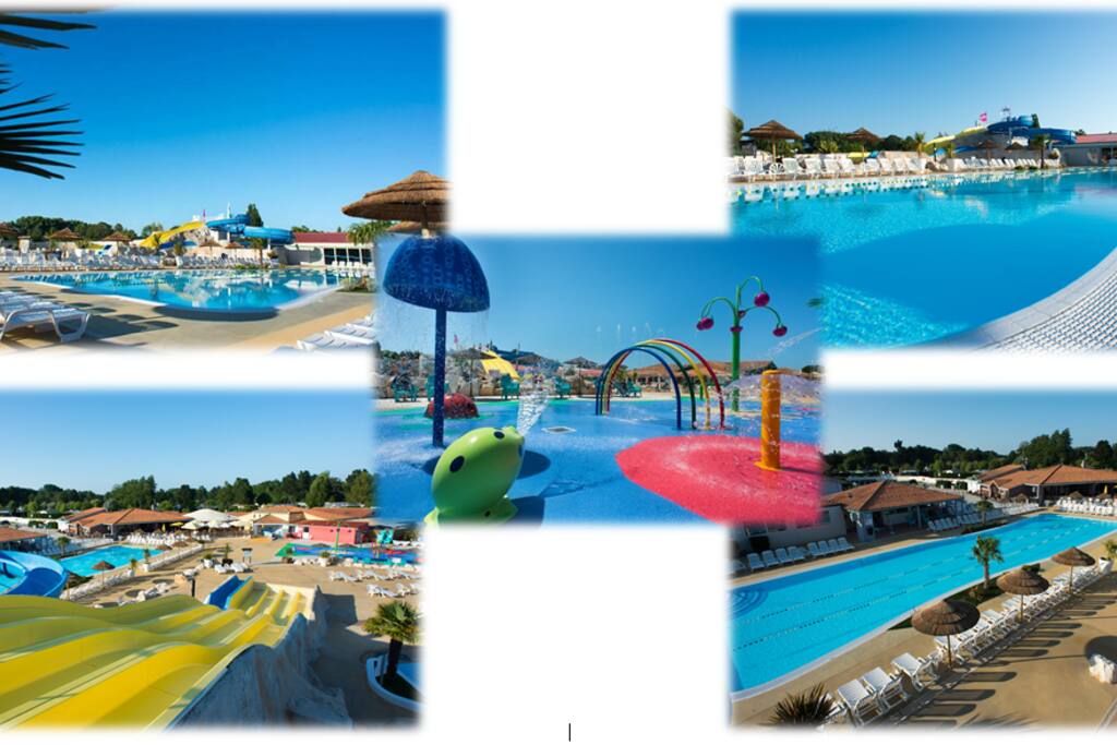2 Complexes Aquatiques (6 bassins dont 1 couvert & 2 spash zones)