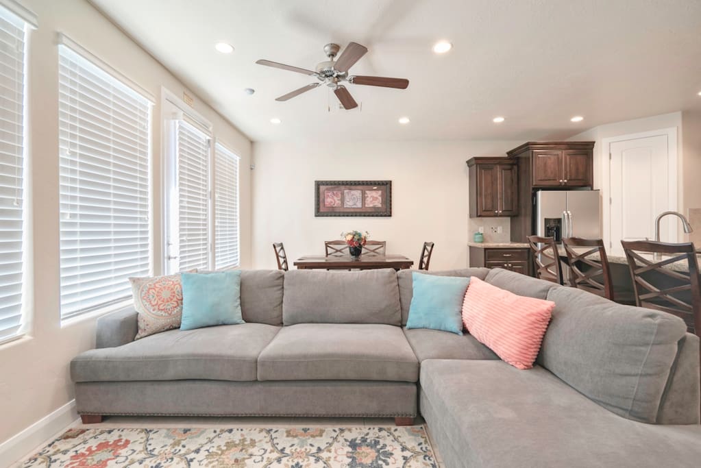 Living room over-sized sectional