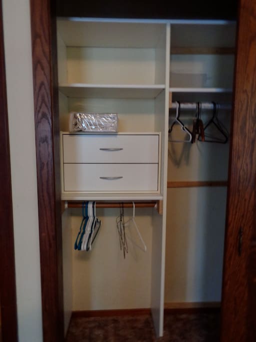 Left half of bedroom closet