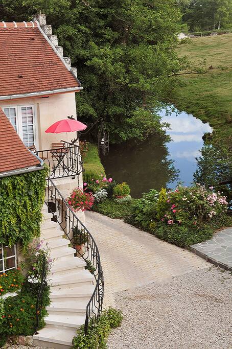 Vue de votre logement sur la rivière du Vandy