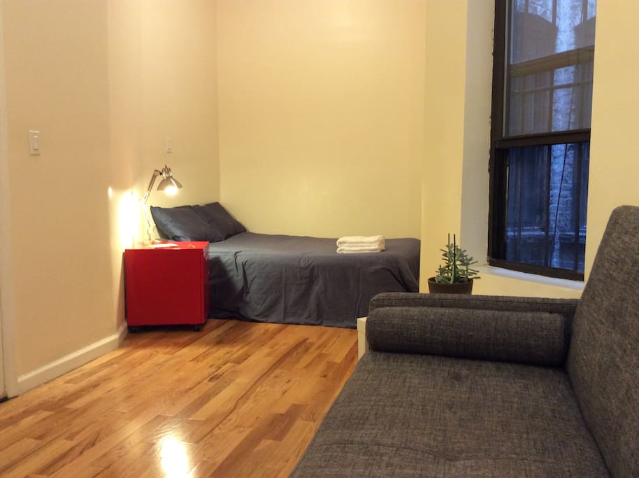 Your Large Room, with Queen Bed and Large Sofa