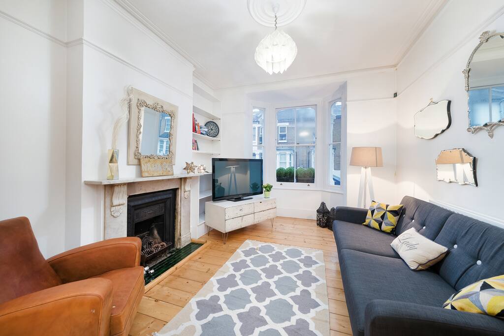 Large Sofa & Leather Armchair