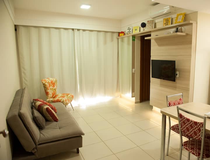 Living room with TV and Air-conditioning