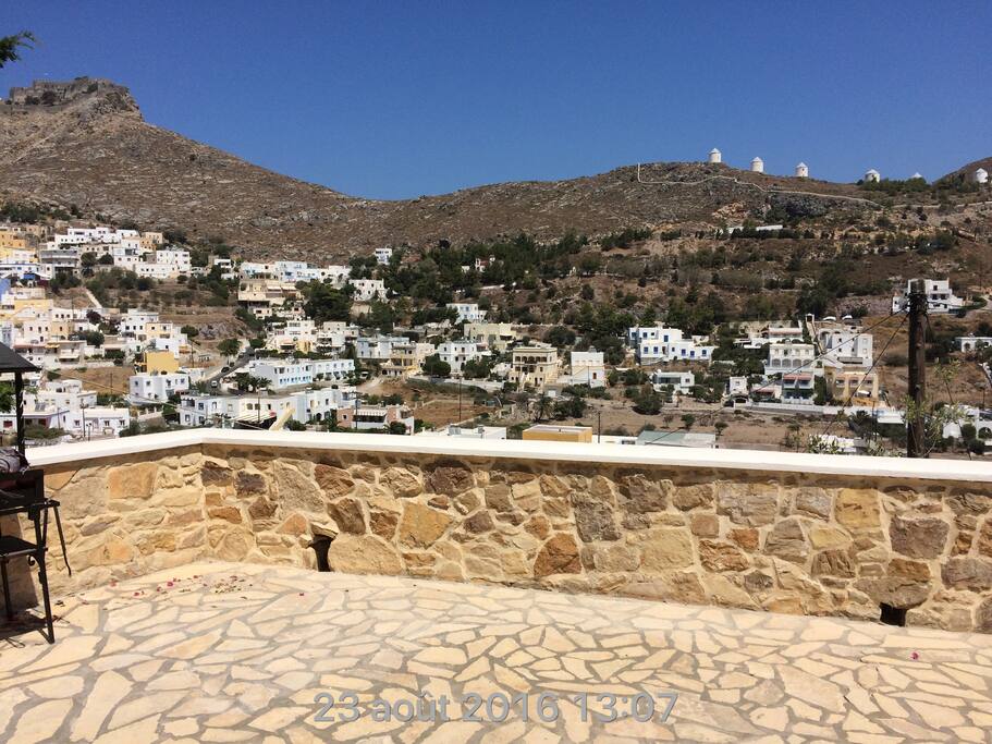 Main terrace Windmills view