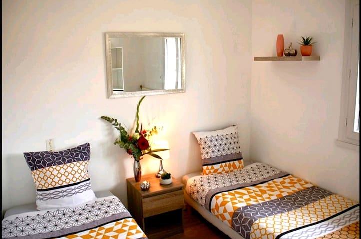 Chambre agréable à 10 min des falaises d'Étretat