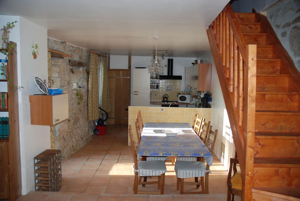 Kitchen and dining area for your use