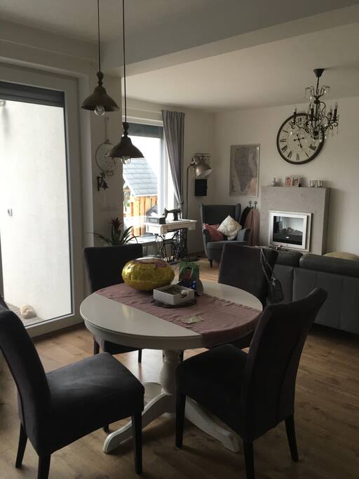 Kitchen and living room