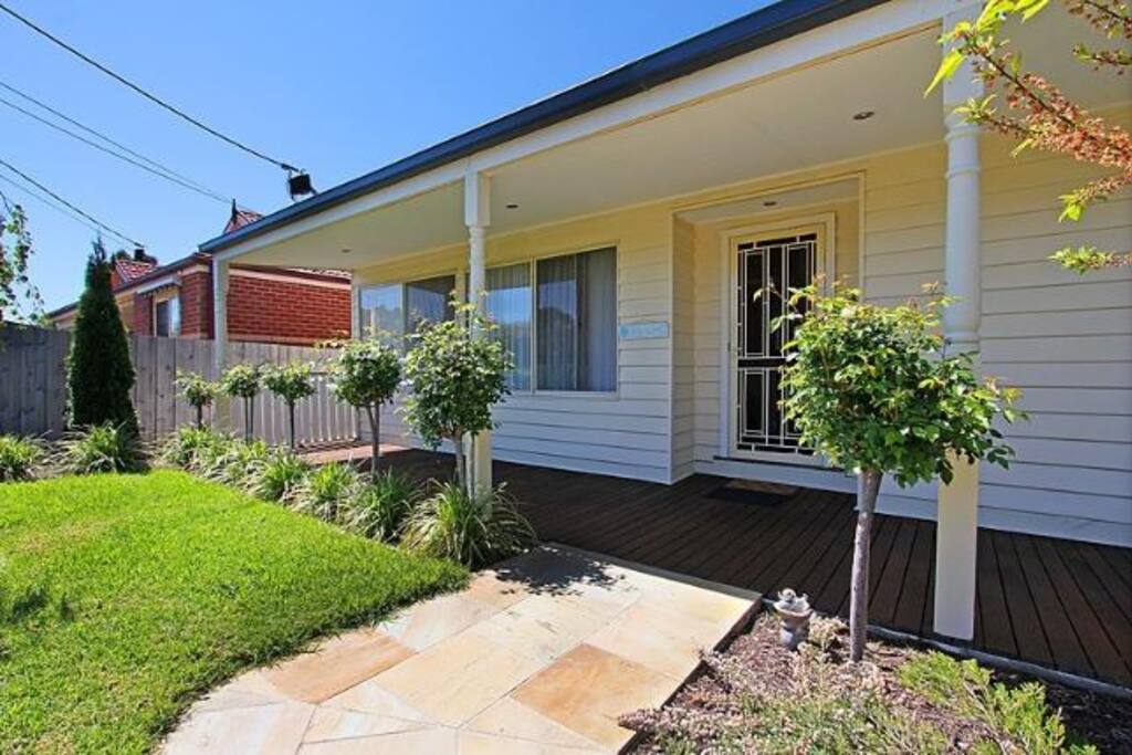 Front entry to the house