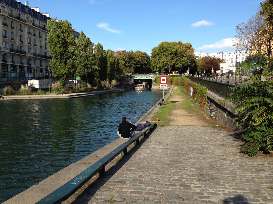 A 100 mètres du canal Saint Martin
