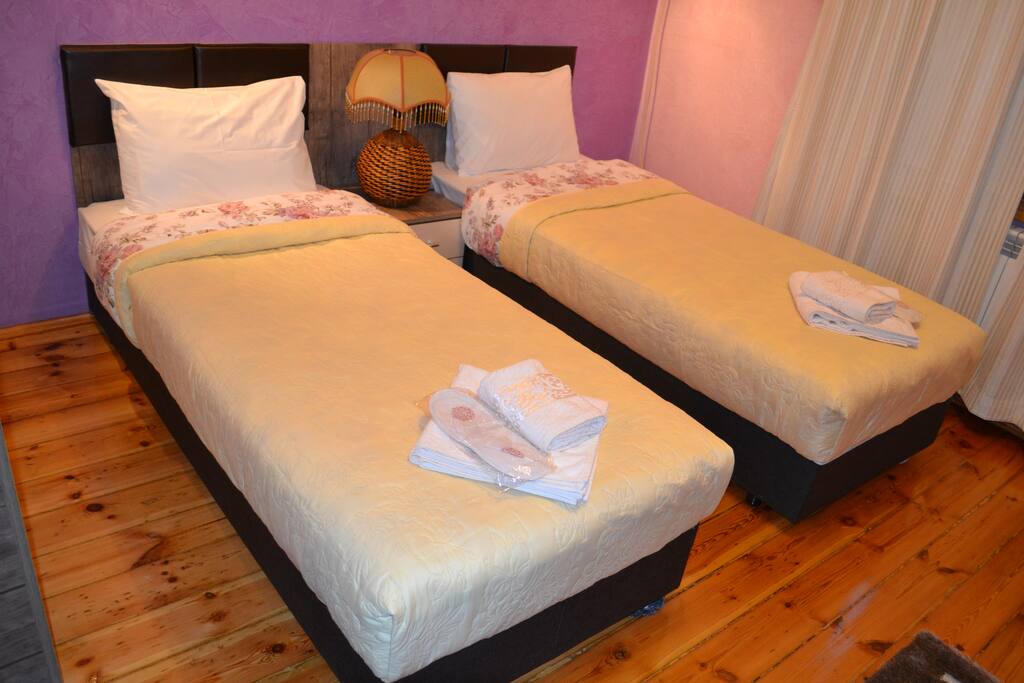 Two single beds