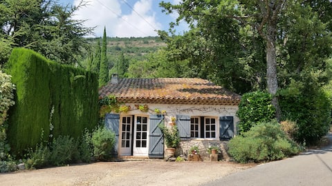 Charming cottage with pool between sea and Alps.