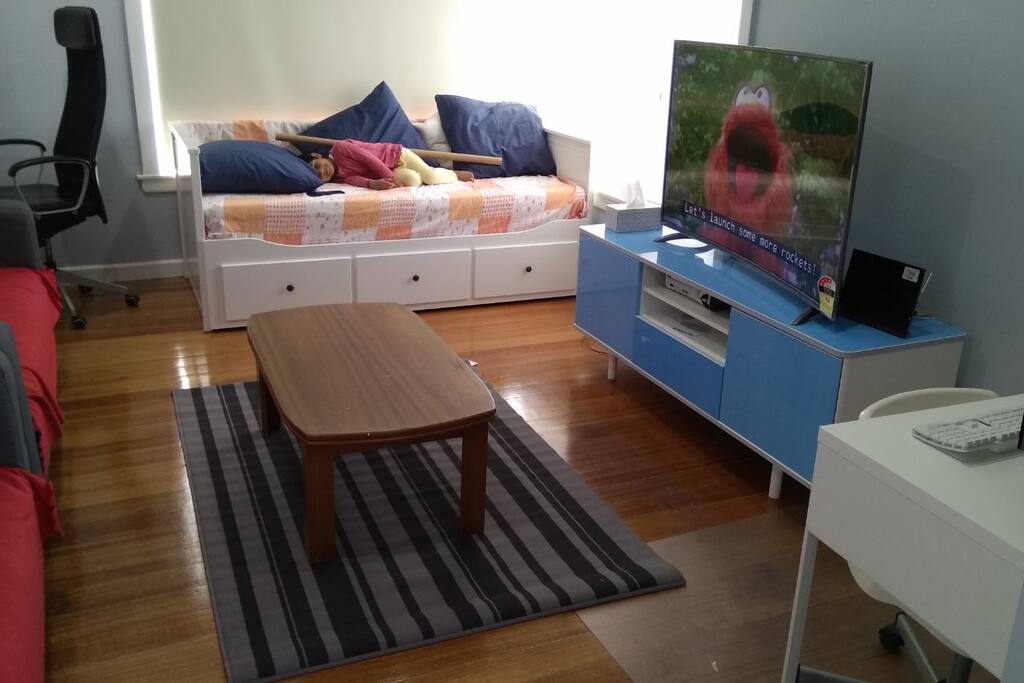 daybed n computer TV lounge space