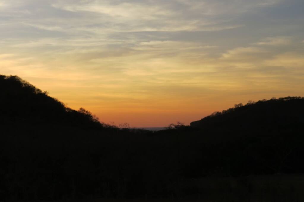 Sunset view over Nacascolo Bay