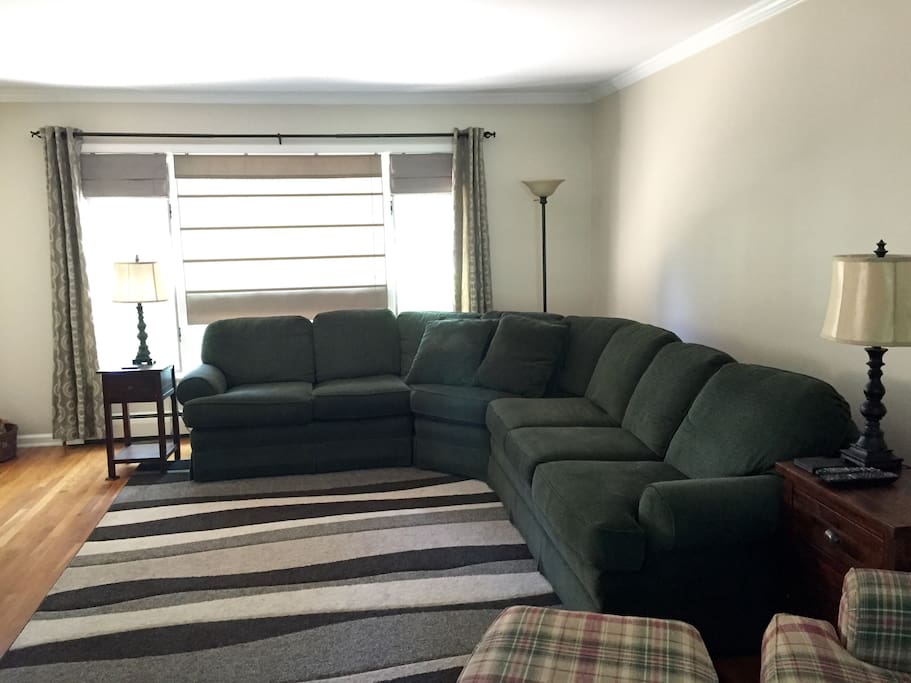 Living Space, plenty of room for extra people to sleep on with many available blankets.