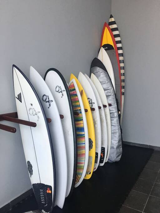 Surfboards rack