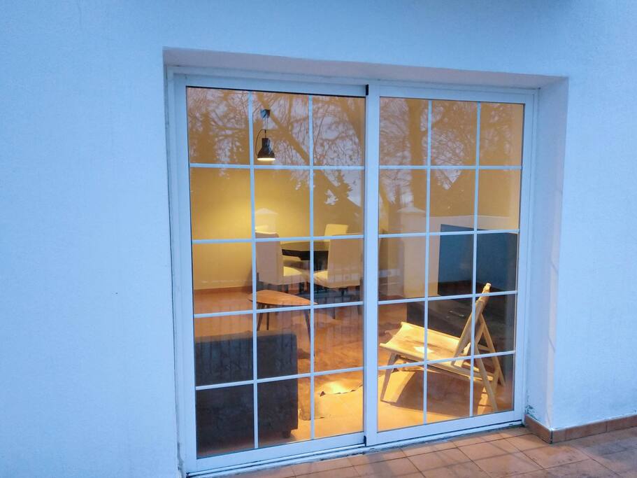 Salón desde la terraza