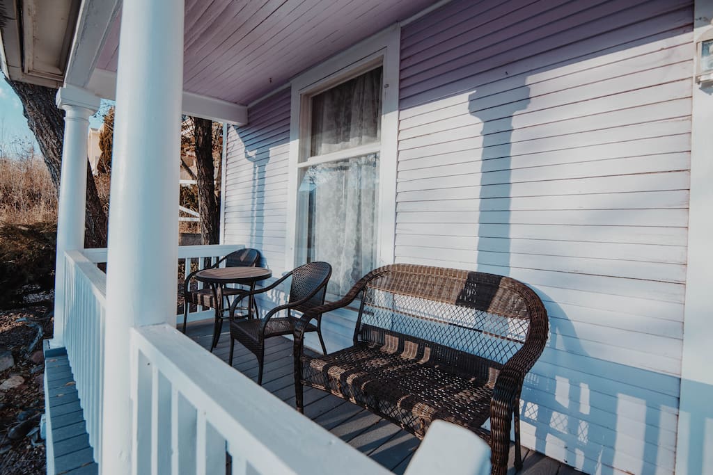 The perfect space for morning coffee or an evening cocktail!
