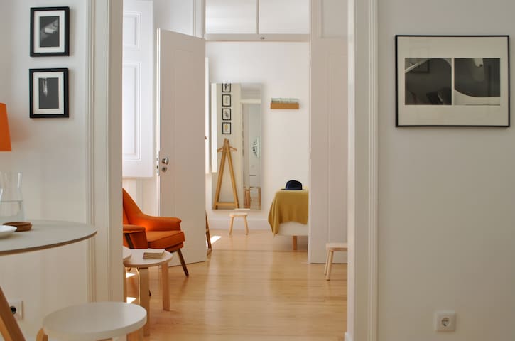 Entire home with 1 bedrooms in Alfama - Alfama Bright Apartment near Lisbon Cathedral