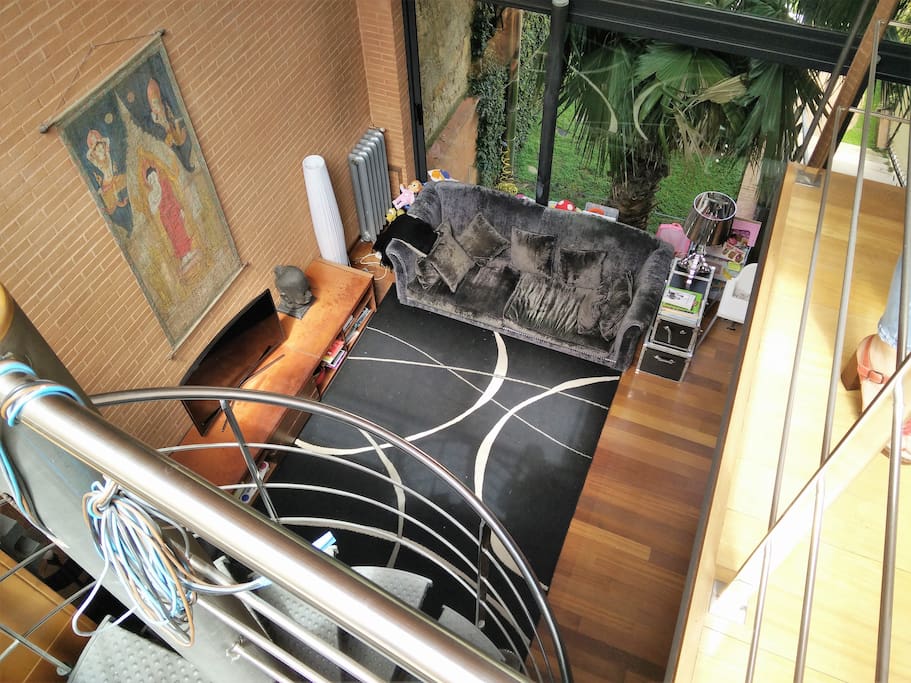 living room upper view